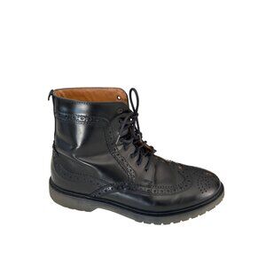 Kurt Geiger Jeremiah Brogue Boots Grunge Men's Size 41 Leather Black Wingtip